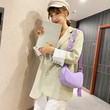 Women's Retro Shoulder Bag High Quality PU Nylon Hobos Shopper Bag