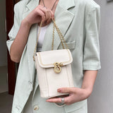 Women's Chain Crossbody Bucket Bag Top Ladies Purse