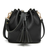 Women's Tassel Shoulder Messenger Bag Small Square Bag