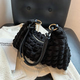 Women's Underarm Bag Casual Handbag Solid Temperament Shoulder Bag