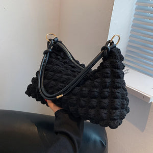 Women's Underarm Bag Casual Handbag Solid Temperament Shoulder Bag