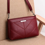 Women's Three Layer Small Bag Crossbody Soft Leather