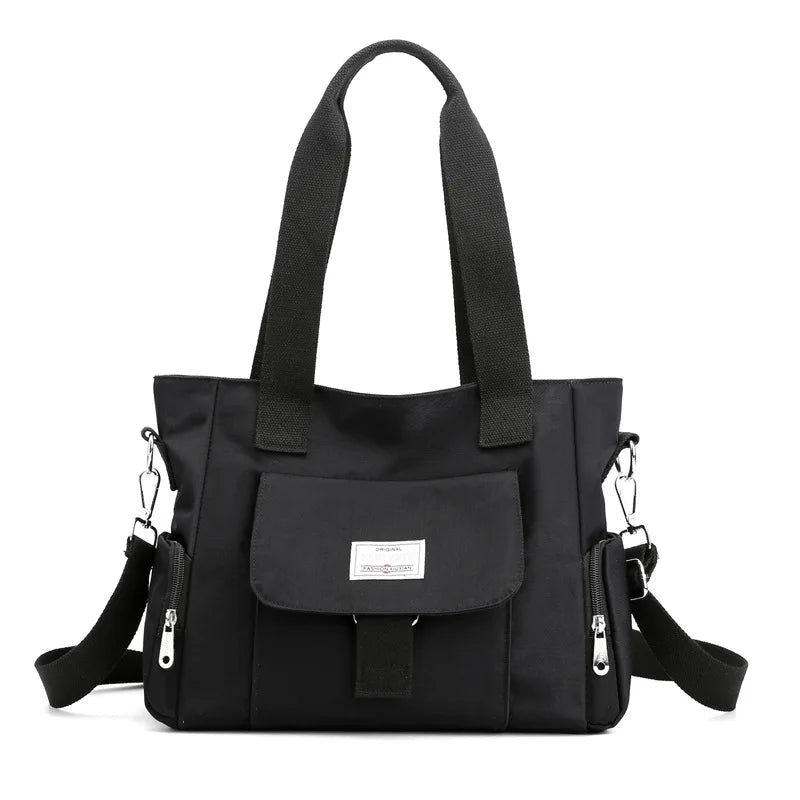 Women's Layered Messenger Bag Oxford Cloth Large Tote Bag