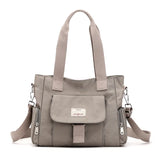 Women's Layered Messenger Bag Oxford Cloth Large Tote Bag
