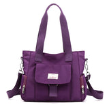 Women's Layered Messenger Bag Oxford Cloth Large Tote Bag