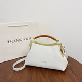 Women's Retro Shoulder Bag, Solid Color Portable Slung Bag