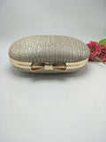 Women's PU Leather Shoulder Bag Solid Banquet Clutch Dress Small Round Bag