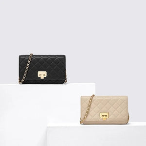 Women's Rhombus Chain Shoulder Bag PU Leather