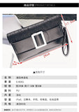 Women's PU Leather Shoulder Messenger Bag Clutch Chain
