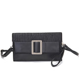 Women's PU Leather Shoulder Messenger Bag Clutch Chain