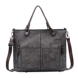 Women's Bag PU Soft Leather Solid Shoulder Bag Large Capacity