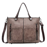 Women's Bag PU Soft Leather Solid Shoulder Bag Large Capacity
