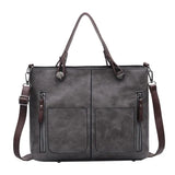 Women's Bag PU Soft Leather Solid Shoulder Bag Large Capacity