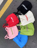 Canvas Shoulder Handbag Large Capacity Shopping Bag