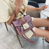 Women's Bag Shoulder Bag PU Leather Solid Snake Pattern Crossbody Square Bag