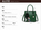 Women's PU Leather Shoulder Bag Tote Crossbody