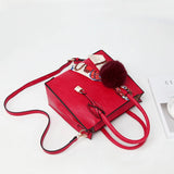 Women's PU Leather Shoulder Bag Tote Crossbody
