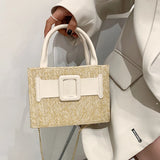 Summer Western Style Straw Crossbody Bag Tote Bag