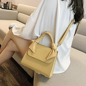 Crocodile Pattern Small Square Bag Hand-held Shoulder Messenger