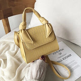 Crocodile Pattern Small Square Bag Hand-held Shoulder Messenger