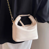 Women's Chain Crossbody Bag Soft Pu Leather Handbag