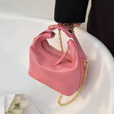 Women's Chain Crossbody Bag Soft Pu Leather Handbag