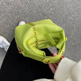 Women's Chain Crossbody Bag Soft Pu Leather Handbag