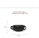 Women's PU Leather Shoulder Bag with Diamond Grid Strap