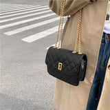 Women's PU Leather Shoulder Bag Solid Messenger Handbag All-match Shopper