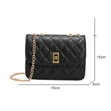 Women's PU Leather Shoulder Bag Solid Messenger Handbag All-match Shopper