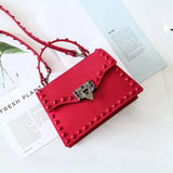 Women's Shoulder Bag Matte Hand Bag Lock Rivet Jelly Bag