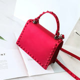 Women's Shoulder Bag Matte Hand Bag Lock Rivet Jelly Bag
