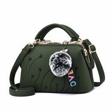 Embroidered Shoulder Messenger Bag Women