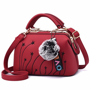 Embroidered Shoulder Messenger Bag Women