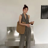 Bohemian Beach Bag Tassel Shoulder Bag Hand-woven Straw Tote Bag