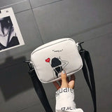 Summer Retro Small Square Bag Pu Shoulder Messenger Bag