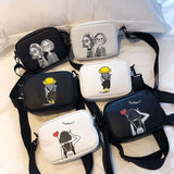 Summer Retro Small Square Bag Pu Shoulder Messenger Bag