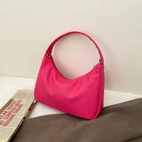 Solid Colors Shoulder Mini Bags Handbag Female Small Hobo Bags Clutch