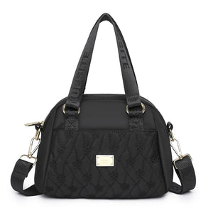 Women's Embroidered Crossbody Bag Nylon Travel Purse Lady Shoulder Handbag