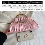 Vintage Diamond Shoulder Clutch Women's Evening Party Bag
