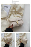 Women's Soft Leather Chain Shoulder Crossbody Bag Small Messenger Flap Bag