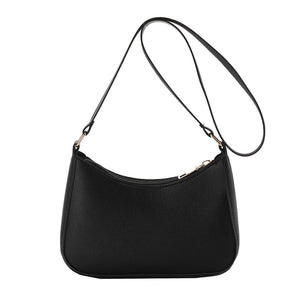 Women's Retro Solid PU Leather Shoulder Bag