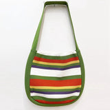Creative Stripe Contrast Shoulder Bag