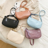 Women's Casual Chain Handbags Retro PU Leather Totes Shoulder Bag