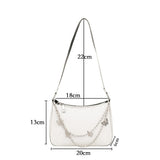 Vintage Butterfly Chain PU Leather Messenger Bag