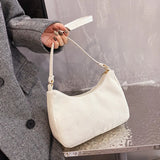 Retro Corduroy Shoulder Bag - Small Handbag for Women
