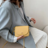 Women's Square Bag PU Messenger Crossbody Handbag