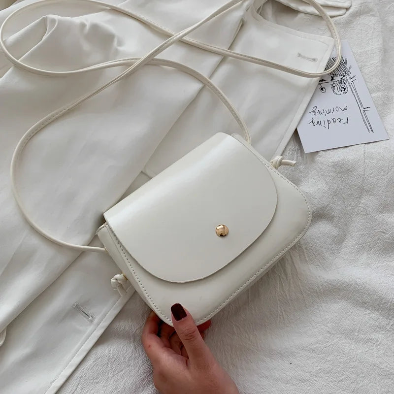 Women's Square Bag PU Messenger Crossbody Handbag