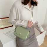 Women's Square Bag PU Messenger Crossbody Handbag
