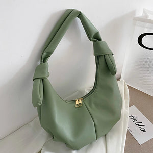 Women's Summer Half Moon Underarm Bag Casual Large Capacity Handbag